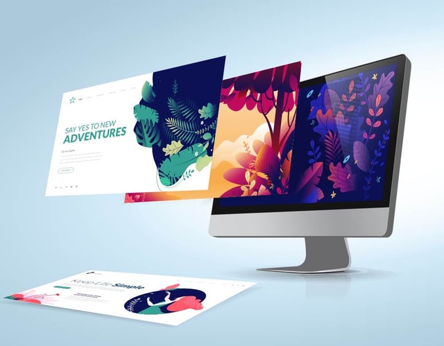 Concept art of website design of a one day website build.